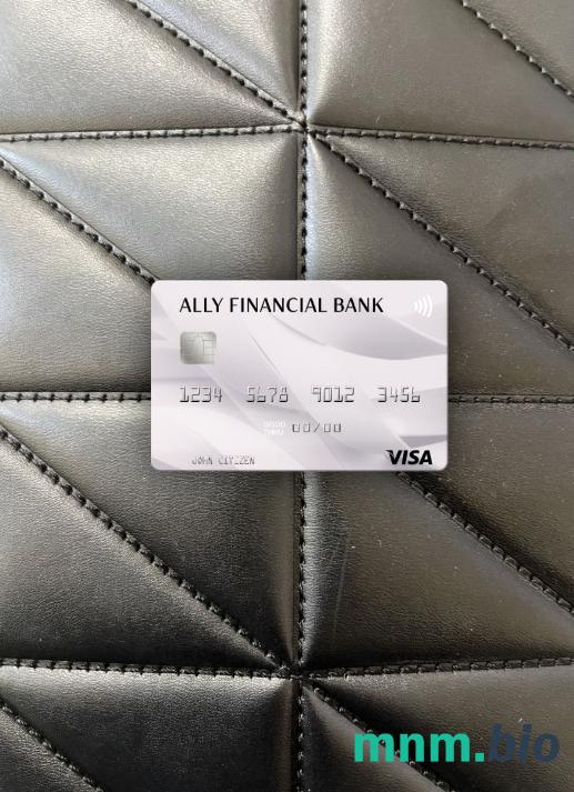 USA Ally Financial bank wygląd zdjęcia karty wizowej skan PSD + zdjęcie